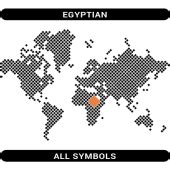 Egyptian symbols - Egyptian Gods symbols - Egyptian Vectors