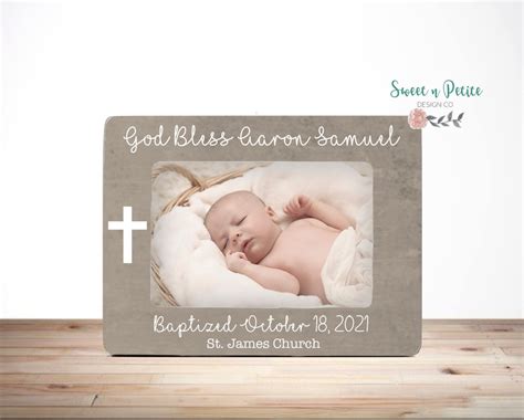 Baptism Frame Baptism Gift Personalized Baptism Gift Christening Gift ...