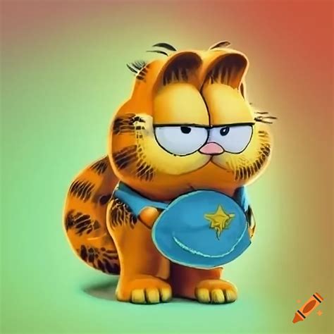 Zelda and garfield mashup art on Craiyon