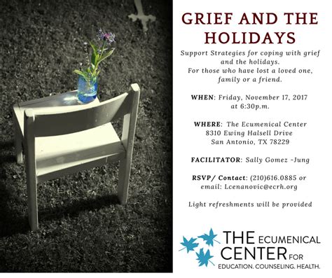 Grief and The Holidays - The Ecumenical Center