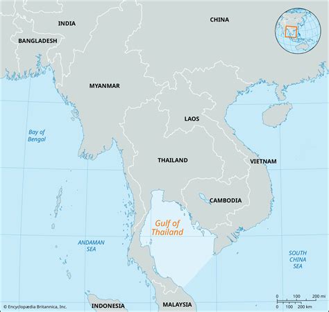 Gulf of Thailand | Map, Length, & Facts | Britannica