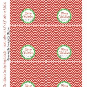 INSTANT DOWNLOAD Printable Candy Bag Labels Merry Christmas Collection Red Chevron Tags ...