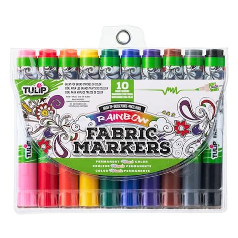 Tulip® Fabric Markers®, Brush Tip Rainbow | Michaels