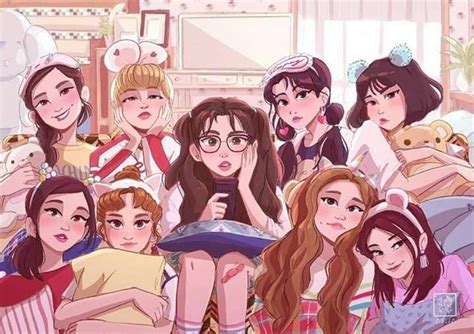 TWICE - WHAT IS LOVE FAN ART in 2020 | Kpop fanart, Fan art, Cute art