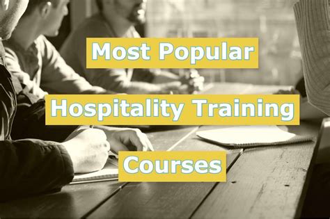 These are the Most Popular Hospitality Training Courses To Skyrocket your Career – SOEG Consulting