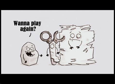 Rock Paper Scissors :) Funny Puns, Funny Cartoons, Funny Comics, Hilarious, Comic Foto, Spanish ...