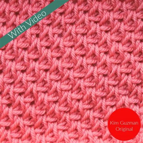 Tunisian Alternating Twisted Knit and Simple Stitch Crochet Stitch Tutorial - CrochetKim™