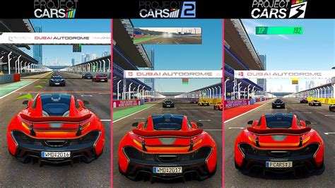 Project Cars 1 vs 2 vs 3 - Graphics and Sound Comparison - PC 1080p - YouTube