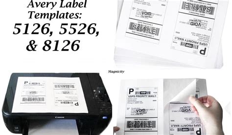 Avery 8126 Label Template 100 Half Page Blank Shipping Labels 50 by ...