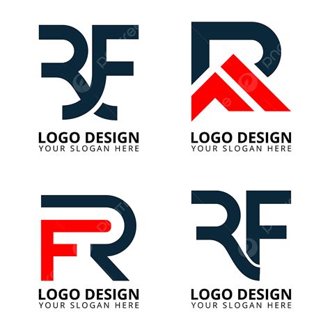 Collection De Conception De Logo Professionnel Rf PNG , Rf, Lettre Rf ...