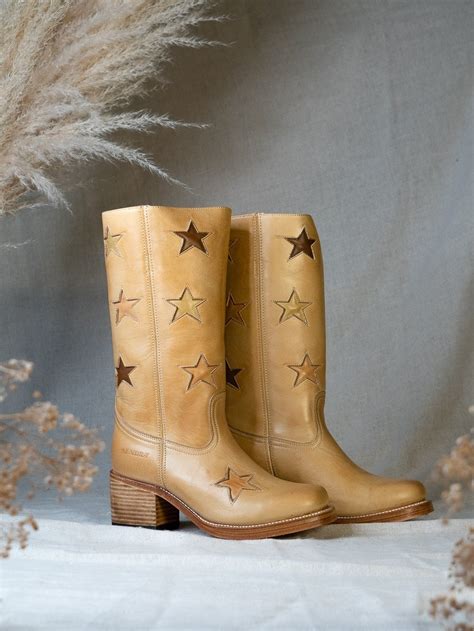 Star Boots in Tan | Etsy