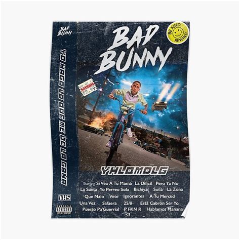 Bad Bunny Posters - YHLQMDLG Poster RB3107 | Bad Bunny Store