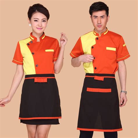 5 Beautiful Restaurant Staff Uniform Mockup - Memphis Mockup