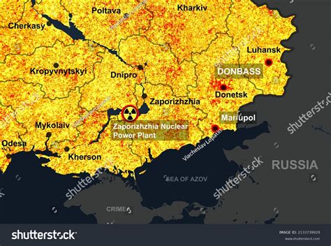 Zaporizhzhia Nuclear Power Plant Ukraine Map Stock Illustration 2133739929 | Shutterstock