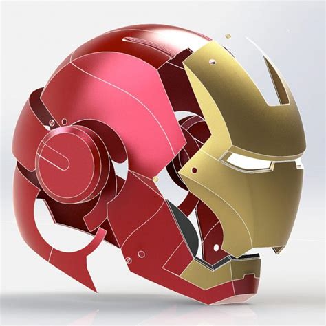 Iron Man Helmet STL File -Free 3d Model