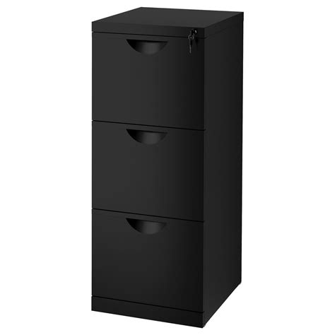 IKEA - ERIK, File cabinet, black, Drawers for hanging files make it easy to sort and store ...