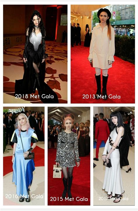 Grimes' Met Gala looks over the years. : r/Grimes