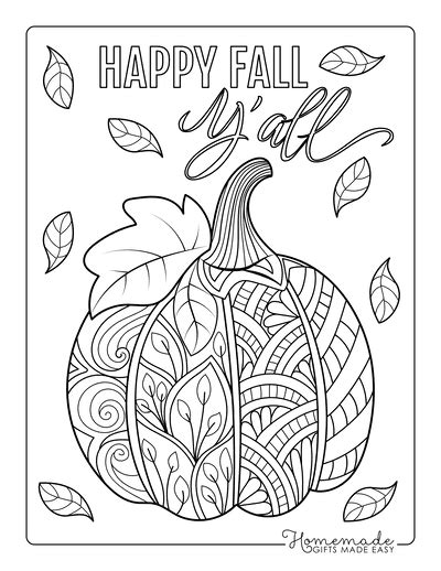 Free Printable Autumn & Fall Coloring Pages