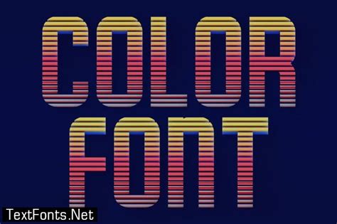 Horizontal Lines - Color SVG Font