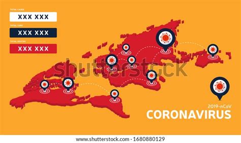 Covid19 Covid 19 Isometric World Map Stock Vector (Royalty Free ...