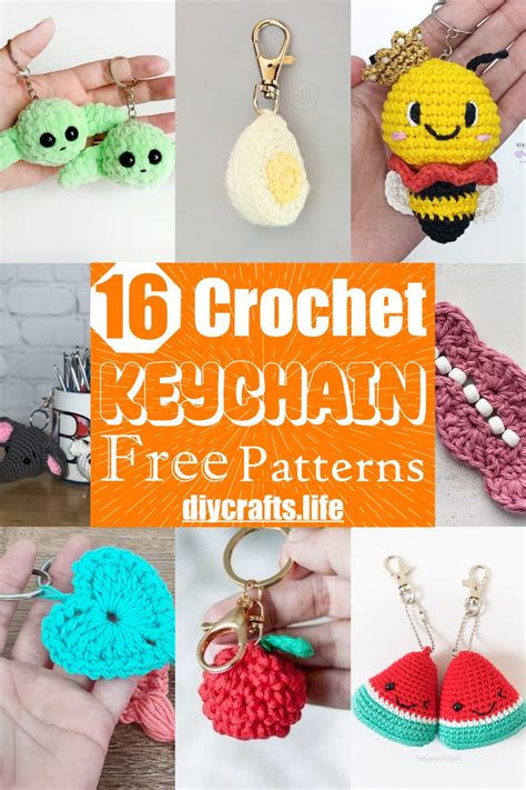 16 Crochet Keychain Patterns Free: Stylish And Functional - DIY Crafts