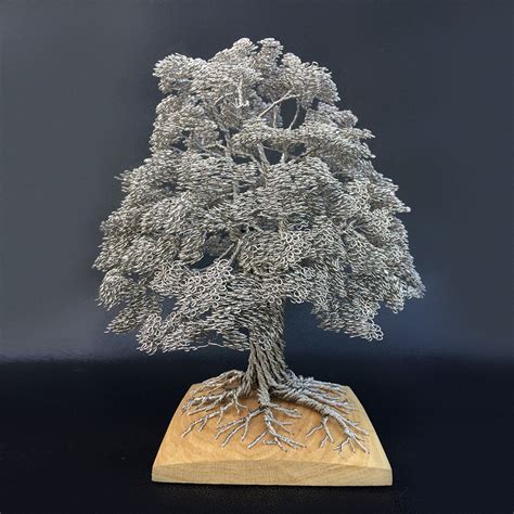 Artist Turns Single Strands Of Wire Into Elaborate Tree Sculptures ...