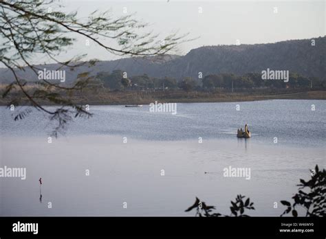 Boat in the lake, Damdama Lake, Sohna, Gurgaon, Haryana, India Stock Photo - Alamy