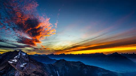 Mountain Sunset 4K Wallpapers - Top Free Mountain Sunset 4K Backgrounds - WallpaperAccess