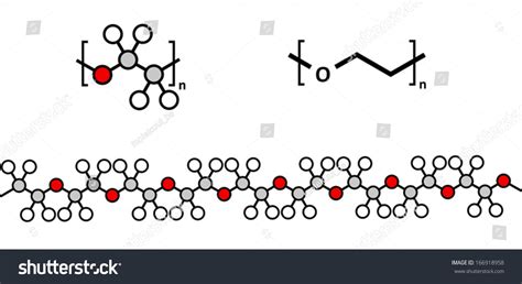 Polyethylene Glycol Peg Molecule Chemical Structure: vector de stock ...