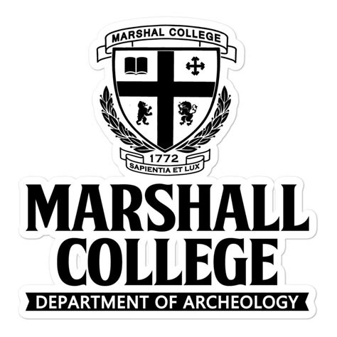 Marshall College Department of Archaeology Bubble-free | Etsy