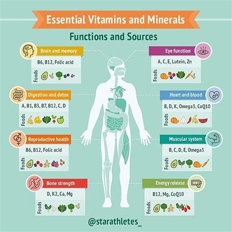 Repost from @starathletes_ Vitamins and minerals are considered ...