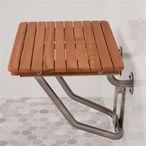 26" Wide Teak ADA Wall Mount Shower Bench Seat – Teakworks4u