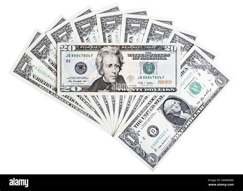 Twenty U.S. dollar banknote close-up on money background Stock Photo - Alamy