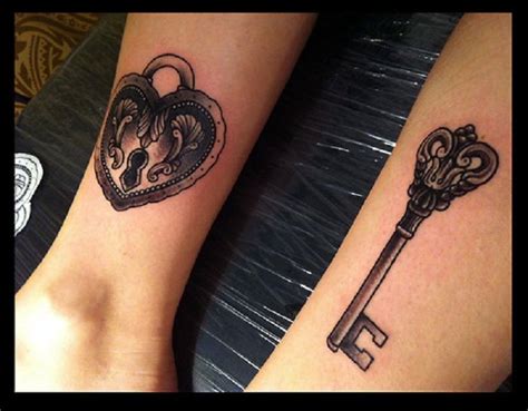 matching tattoo, lock and key | tattoos | Pinterest