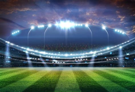 Soccer Stadium Lights Green Grass Photography Backdrop M028 | Stadium lighting, Backdrops, Best ...