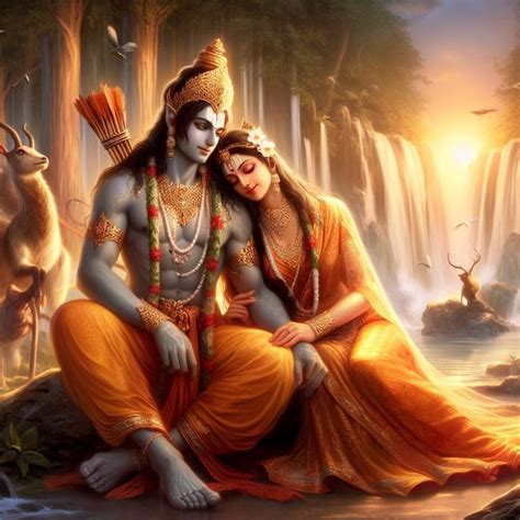 Lord Rama and Sita | Ram sita photo, Rama sita, Shri ram photo