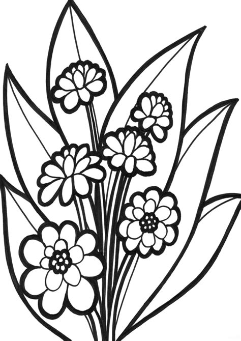 Flower Coloring Sheets Printable