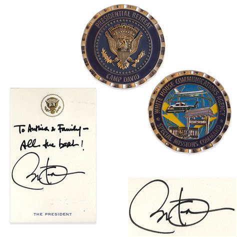 Lot Detail - Barack Obama Autograph Note Signed as President -- Plus Medallion and White House ...