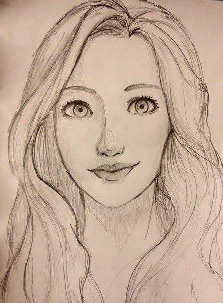 Résultat de recherche d'images pour "easy portrait drawing" | Easy portrait drawing, Simple face ...