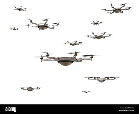 3d image of futuristic delivery drone Stock Photo - Alamy