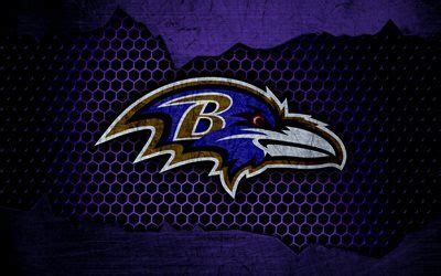 Descargar fondos de pantalla Cuervos de Baltimore, 4k, logotipo, NFL ...