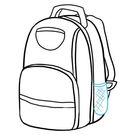 How to Draw a Backpack - Really Easy Drawing Tutorial | Backpacks, Backpack drawing, Drawing ...