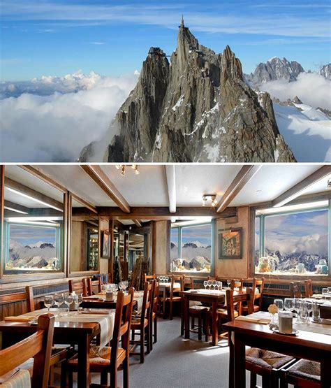 Dine Surrounded By Stunning Mountain Setting, Aiguille Du Midi ...