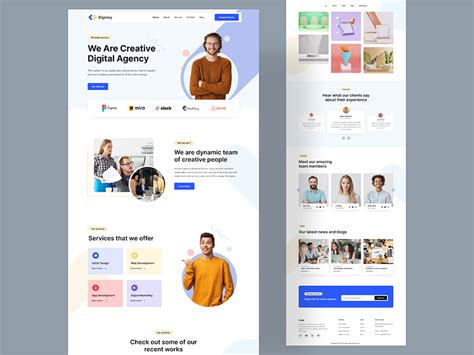 Creative Agency Landing by Mahbubur Rahman on Dribbble