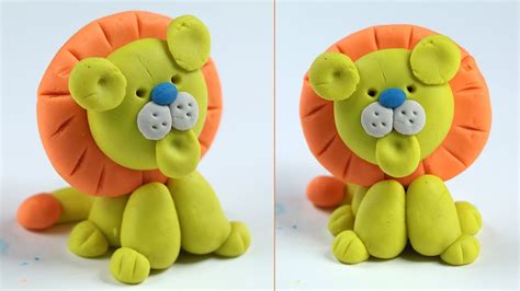 Play Doh Lion - How to Make, Step by Step for Kids (Clay Art)