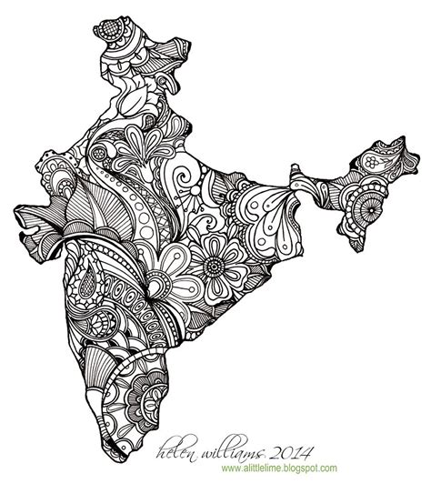 India Map Drawing at PaintingValley.com | Explore collection of India ...