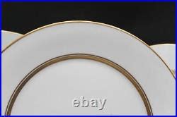Lenox Oxford Andover Set of 6 Dinner Plates White with Gold Verge 10.75 | Gold Dinner Plates