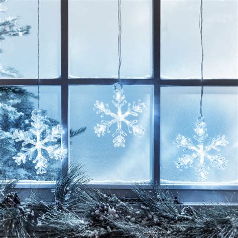 Stockholm Snowflake Christmas Window Light | Lights4fun.co.uk