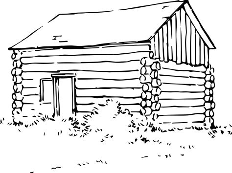 Free Clipart Of A log cabin