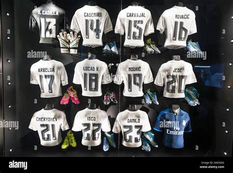 Visiting FC Real Madrid museum Stock Photo - Alamy